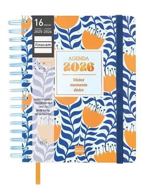 AGENDA ESPIRAL DOBLE 16 MESOS 16M VITAE 1/4 SVH 25-26 BLAU | 8422952396901
