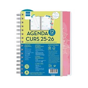 AGENDA ESPIRAL DOBLE DOCENT MAGIS.PERS.1/4 SVH25-26MANDALA | 8422952398516