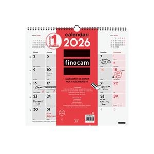 CALENDARI ANUAL CAL.PARET ESCRIURE L 2026 | 8422952403364