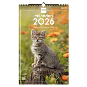CALENDARI ANUAL CAL.PARET ESP25X40 2026GATETS | 8422952402619