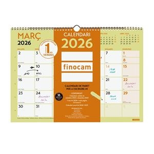 CALENDARI ANUAL CAL.PARET GRAFIK ESCR.A3 2026 | 8422952407539