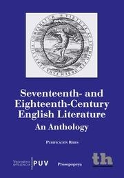 SEVENTEENTH- AND EIGHTEENTH-CENTURY ENGLISH LITERATURE AN ANTHOLOGY | 9788415731382