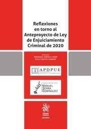 REFLEXIONES EN TORNO AL ANTEPROYECTO DE LEY DE ENJUICIAMIENTO CRIMINAL DE 2020 | 9788411138611 | FUENTES SORIANO, OLGA / JIMÉNEZ CONDE, FERNANDO
