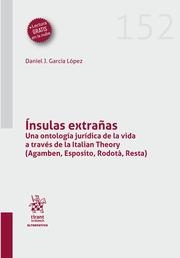 ÍNSULAS EXTRAÑAS. UNA ONTOLOGÍA JURÍDICA DE LA VIDA A TRAVÉS DE LA ITALIAN THEORY (AGAMBEN, ESPOSITO, RODOTÀ, RESTA) | 9788411694049 | GARCÍA LÓPEZ, DANIEL J.