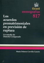 ACUERDOS PREMATRIMONIALES EN PREVISIÓN DE RUPTURA, LOS | 9788490338254