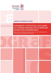 FUNDAMENTO Y EFECTOS DE LA EXCLUSIÓN DE LA PRUEBA OBTENIDA CON VULNERACIÓN DE DERECHOS FUNDAMENTALES | 9788413786834 | CUADRADO SALINAS, CARMEN