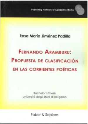 FERNANDO ARAMBURU : PROPUESTA DE CLASIFICACIÓN EN LAS CORRIENTES POETICAS | 9791399025736 | JIMENEZ PADILLA, ROSA MARIA