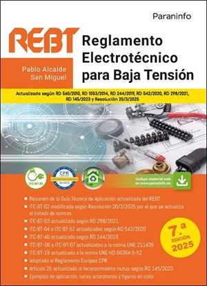 REGLAMENTO ELECTROTÉCNICO PARA BAJA TENSIÓN. REBT (7A EDICIÓN 2025) | 9788428373531 | ALCALDE SAN MIGUEL, PABLO