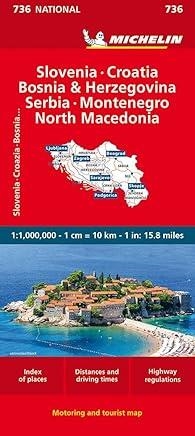 SLOVENIA, CROATIA, BOSNIA-HERZEGOVINA : MAPA 736 | 9782067171947