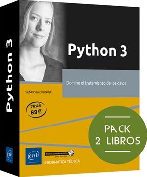 PYTHON 3 (PACK 2 LIBROS) DOMINE EL TRATAMIENTO DE DATOS 2 ED. | 9782409050558 | CHAZALLET, SEBASTIEN