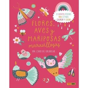 FLORES, AVES Y MARIPOSAS MARAVILLOSAS  - UN LIBRO DE COLOREAR | 9788410516816