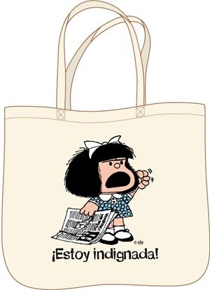 BOLSA MAFALDA. TOTE BAG ¡ESTOY INDIGNADA! | 9791259575265 | QUINO