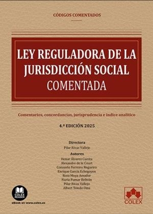 LEY REGULADORA DE LA JURISDICCION SOCIAL - CODIGO COMENTADO | 9791370111137 | ALVAREZ CUESTA, HENAR / MOYA AMADOR, ROS