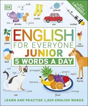 ENGLISH FOR EVERYONE JUNIOR : 5 WORDS A DAY | 9780241439425