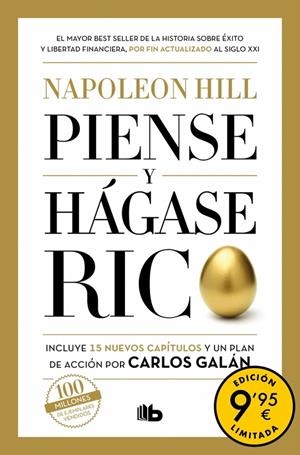 PIENSE Y HÁGASE RICO (CAMPAÑA DE VERANO EDICIÓN LIMITADA) | 9788413148090 | HILL, NAPOLEON / GALÁN, CARLOS