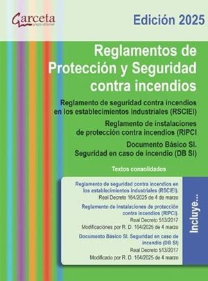 REGLAMENTOS DE PROTECCIÓN Y SEGURIDAD CONTRA INCENDIOS ED.2025 | 9788419034885 | MINISTERIO DE INDUSTRIA, TURISMO