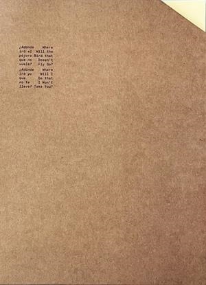 ADÓNDE IRÁ EL PÁJARO QUE NO VUELE? ¿ADÓNDE IRÉ YO QUE NO TE LLEVE? | 9788412869453 | VARIOS AUTORES