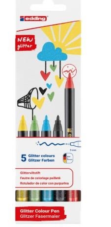 CAIXA 5 RETOLADORS EDDING 1200 GLITER | 4057305059550