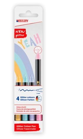 CAIXA 4 RETOLADRS EDDING 1200 GLITTER | 4057305059994