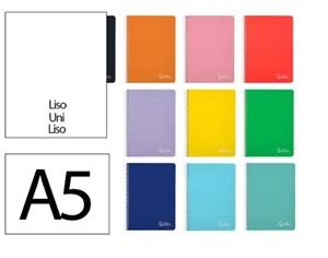 LLIBRETA A5 ESPIRAL LLIS VARIS COLORS | 8423473108349