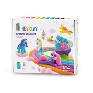 UNICORNIOS ARCOIRIS SET 6 FIGURAS (15 BOTES) | 4897105244462 | HEY CLAY