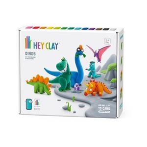 DINOSAURIOS SET 6 FIGURAS (15 BOTES) | 4897105241652 | HEY CLAY