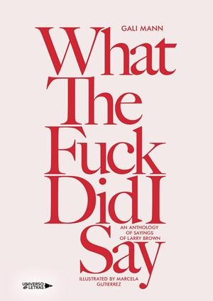 WHAT THE FUCK DID I SAY | 9788419614193 | MANN, GALI