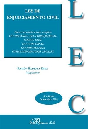 LEY DE ENJUICIAMIENTO CIVIL | 9788490316153 | BADIOLA DÍEZ, RAMÓN
