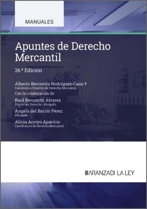 APUNTES DE DERECHO MERCANTIL | 9788410852419 | BERCOVITZ RODRÍGUEZ-CANO, ALBERTO