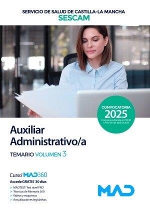 SERVICIO DE SALUD DE CASTILLA-LA MANCHA (SESCAM). AUXILIAR ADMINISTRATIVO/A. TEMARIO VOLUMEN 3 | 9788414295014