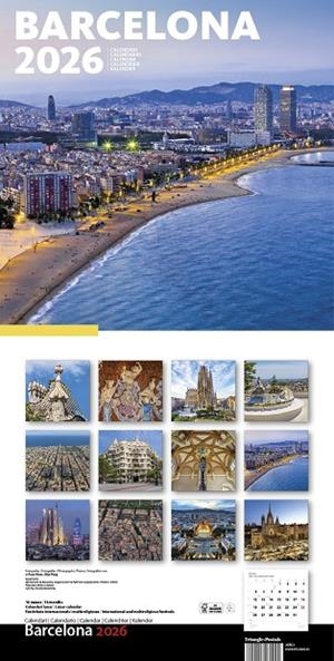 CALENDARI 2026 PARET (30X30 CM) BARCELONA-1 (BARCELONETA) | 8424455260024