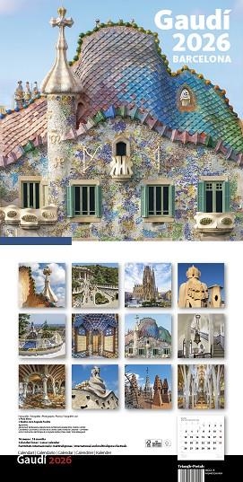 CALENDARI 2026 PARET (30X30 CM) GAUDÍ-1 A (BATLLÓ) | 8424455260109