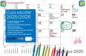 CALENDARI CURS ESCOLAR 25-26 | 9781901175141