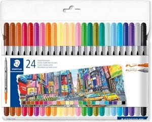 ROTULAD. DOBLE PUNTA 24 UN PASTEL, STAEDTLER 3200 | 4007817169025