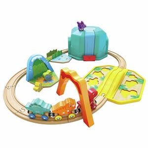EQUIPO DE TREN DE DINOSAURIOS CON CUBO HAPE | 6943478039285
