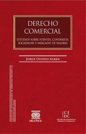 DERECHO COMERCIAL | 9789587498776 | OVIEDO ALBÁN, JORGE