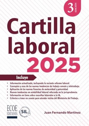 CARTILLA LABORAL 2025 | 9789585084520 | MARTÍNEZ MENDOZA, JUAN FERNANDO