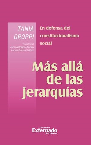 MÁS ALLÁ DE LAS JERARQUÍAS | 9789585060869 | GROPPI, TANIA