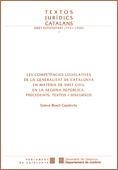 COMPETÈNCIES LEGISLATIVES DE LA GENERALITAT DE CATALUNYA EN MATÈRIA DE DRET CIVIL EN LA SEGONA REPÚBLICA, LES | 9788439372417 | BOSCH CAPDEVILA, ESTEVE