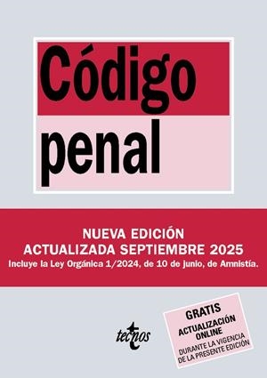 CÓDIGO PENAL (ED. SEPTIEMBRE 2025) | 9788430993093