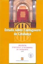 ESTUDIS SOBRE L'AUTOGOVERN DE CATALUNYA | 9788439362227