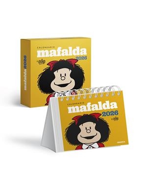 CALENDARIO 2026 MAFALDA ESCRITORIO AMARILLO [CON CAJA] | 9786316693426 | QUINO