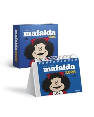 CALENDARIO 2026 MAFALDA ESCRITORIO AZUL [CON CAJA] | 9786316693211 | QUINO