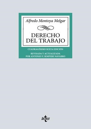 DERECHO DEL TRABAJO | 9788430992621 | MONTOYA MELGAR, ALFREDO