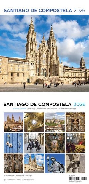 CALENDARI SOBRETAULA 2026 (14X15 CM) SANTIAGO COMPOSTELA | 8424455260659