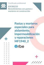 PASTAS Y MORTEROS ESPECIALES PARA AISLAMIENTO | 9791388000133
