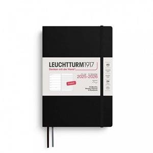 AGENDA ESCOLAR MEDIUM A5 18 M ENGLISH BLACK | 4004117666957