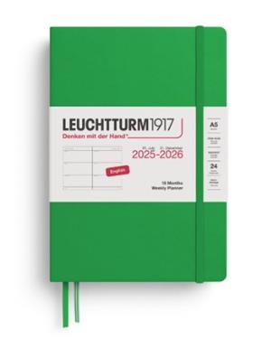 AGENDA ESCOLAR MEDIUM A5 18 M ENGLISH SPRING LEAF | 4004117667046