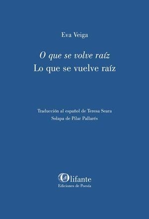 O QUE SE VOLVE RAIZ LO QUE SE VUELVE RAIZ | 9791399002546 | VEIGA, EVA