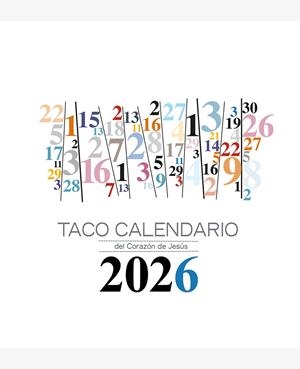 TACO CALENDARIO DEL CORAZÓN DE JESÚS MESA - NÚMEROS 2026 | 9788427149793 | GRUPO DE COMUNICACIÓN LOYOLA